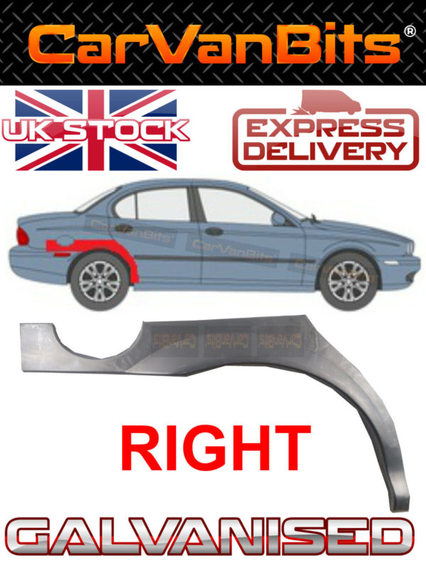 For Jaguar X Type 01 09 Rear Wheel Arch Repair Body Rust Wing Panel Right 374064707038