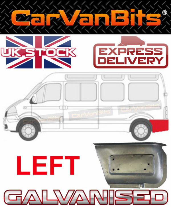 For Master Vauxhall Movano Interstar 98 10 Behind Rear Wheel Arch Repair Panel L 374940143668