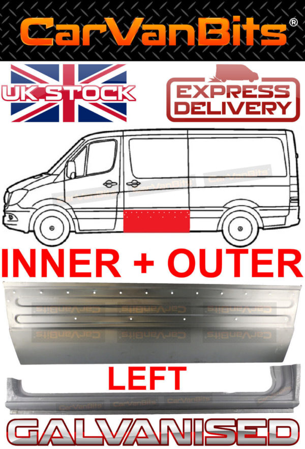 For Mercedes Sprinter Vw Crafter 06 18 Side Sliding Door Repair Body Rust Panel 373725060648