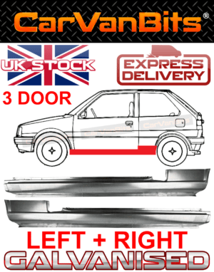 For Nissan Micra K10 3 Door 82 92 Full Sill Repair Body Rust Outer Panel Pair 375501859308