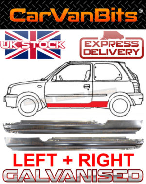 For Nissan Micra K11 3 Door 92 03 Full Sill Repair Body Rust Outer Panel Pair 374374899258