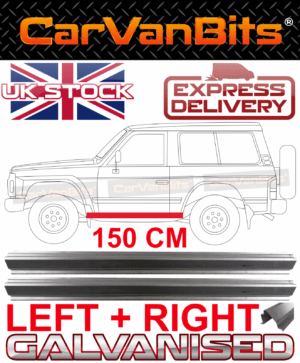 For Nissan Patrol Y60 Gy60 90 97 3 Door Sill Repair Body Rust Outer Panel Pair 375218432598