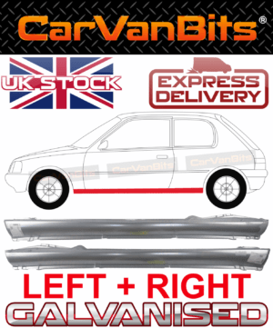 For Peugeot 205 3 Door 83 98 Full Sill Repair Body Rust Rocker Panel Pair 375289518058