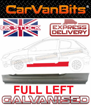 For Peugeot 206 98 09 Full Sill Repair Lower Body Rust Outer Rocker Panel Left 374958303148