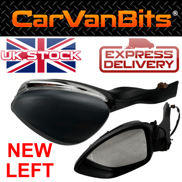 For Peugeot 208 2008 12 20 Complete Door Mirror Primed Housing Chrome Glass Ns 375655714858