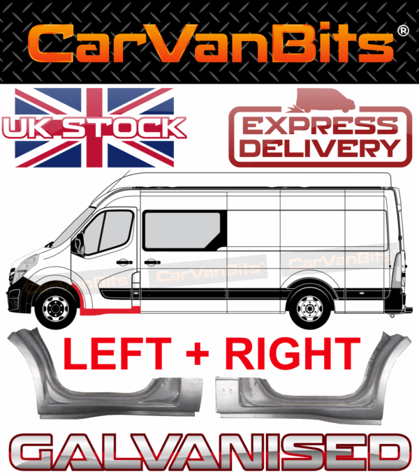 For Renault Master Movano Nv400 10 20 Front Wheel Arch Door Repair Panel Sill X2 375172138118