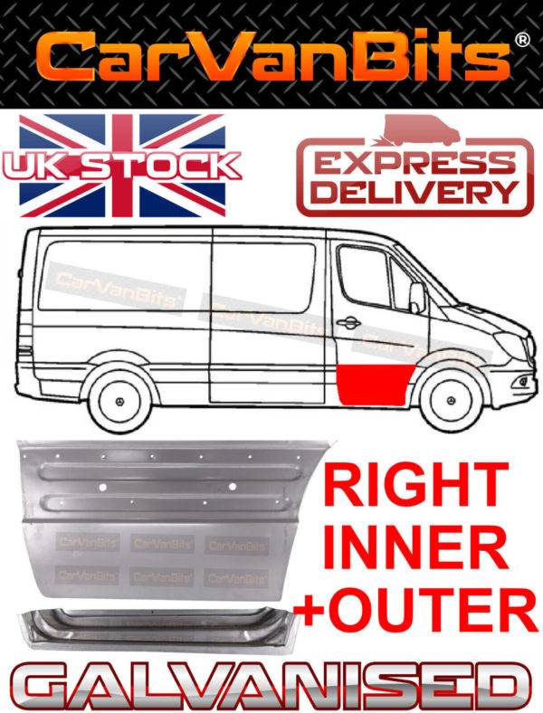 For Sprinter Vw Crafter 06 18 Front Door Body Repair Inner And Outer Panel Sill 374226487628