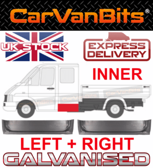 For Sprinter Vw Lt 95 05 Crew Double Cab Rear Door Inner Repair Body Panel Pair 375148276178