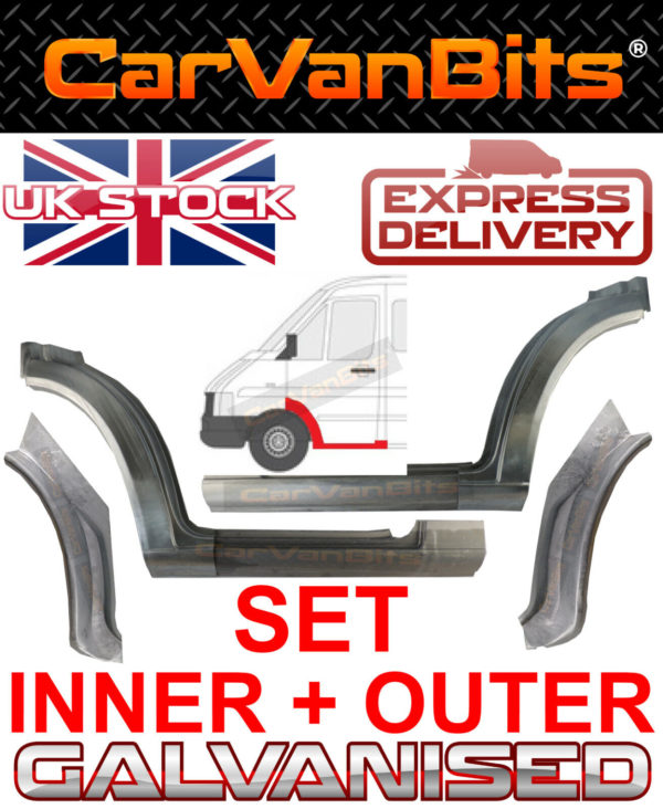 For Sprinter Vw Lt 95 06 Front Door Inout Sill Wheel Arch Repair Panel Set 374061973008