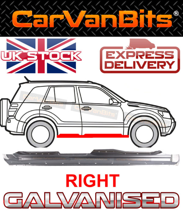 For Suzuki Grand Vitara 05 12 5d Full Sill Repair Body Outer Rust Panel Wing Rig 374184129988