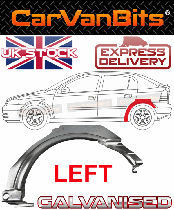 For Vauxhall Astra G 98 09 Saloon Rear Wheel Arch Repair Body Outer Panel Left 375339125138