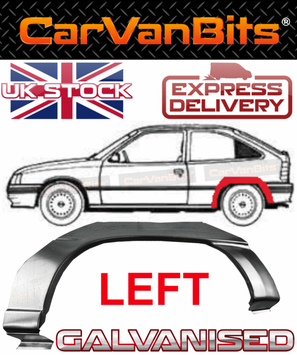 For Vauxhall Kadett E 3 Door 84 93 Rear Wheel Arch Repair Wing Fender Panel Left 375336007238