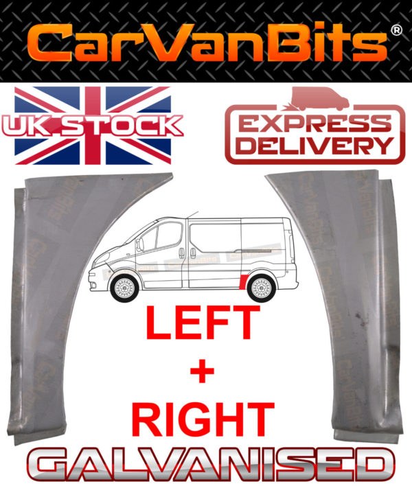 For Vauxhall Vivaro Trafic Primastar Swb 01 14 In Front Rear Arch Repair Panel 2 374440428208