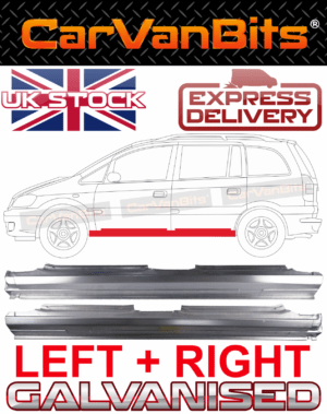 For Vauxhall Zafira A 99 05 Full Sill Repair Body Rust Outer Panel Pair 375210916668