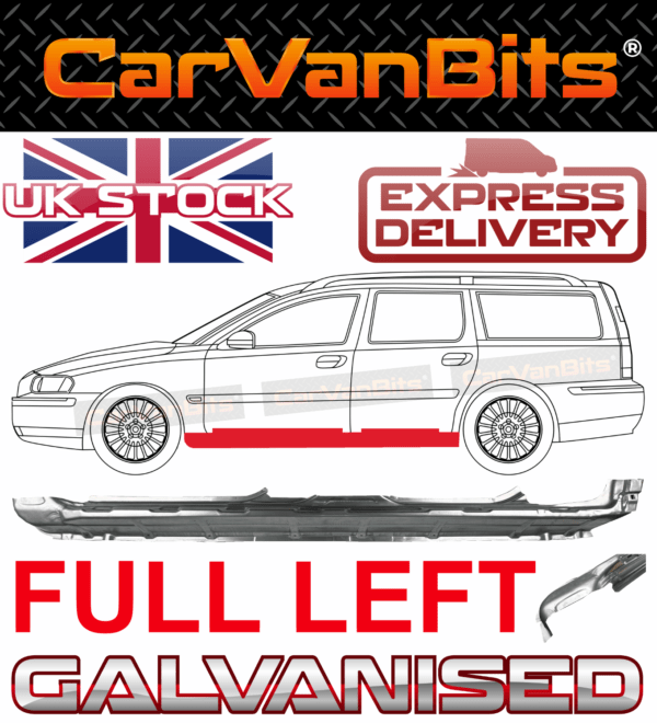 For Volvo V70 00 07 Full Sill Repair Body Rust Outer Rocker Panel Left 31213267 375528482928