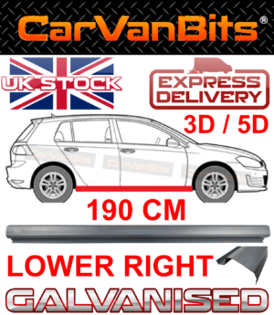 For Vw Golf 7 Vii Mk7 2012 4d 5d Lower Sill Repair Body Rust Outer Panel Right 375744409198