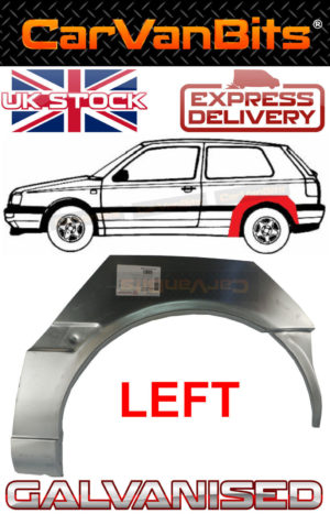 For Vw Golf Mk3 3 Iii 91 99 23 Door Rear Wheel Arch Repair Body Rust Panel Left 373940783928