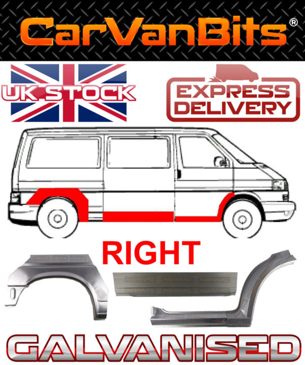 For Vw Transporter T4 Lwb 90 03 Outer Repair Body Panel Doorstep Sill Wing Right 374245133968