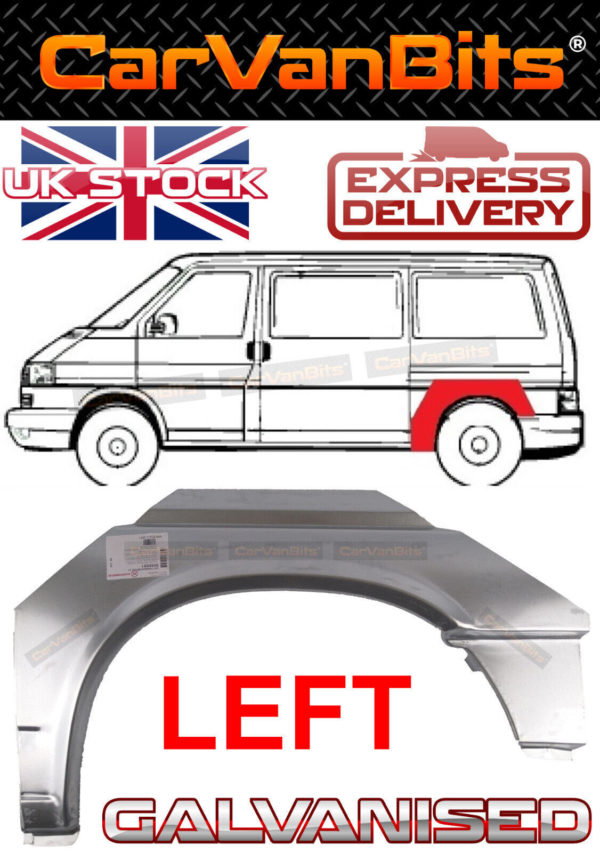 For Vw Transporter T4 Swb 90 03 Rear Wheel Arch Wing Fender Repair Panel Left 373639254838