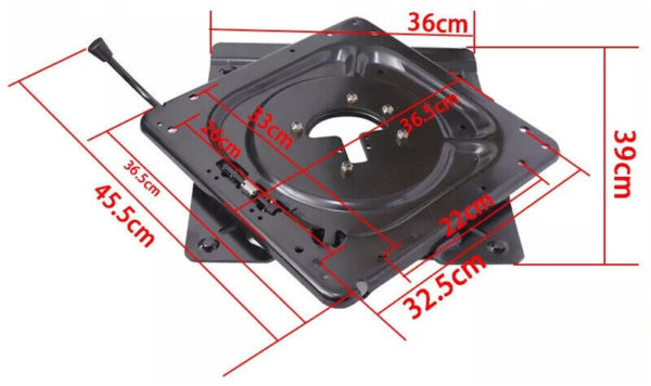 Universal Car Van Motorhome Seat Swivel Base Turntable Rotatable Adaptor Truck 374324719228 3