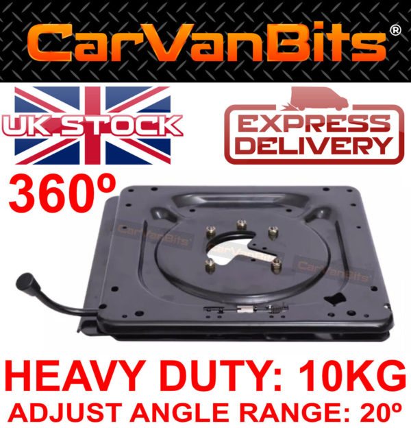 Universal Car Van Motorhome Seat Swivel Base Turntable Rotatable Adaptor Truck 374324719228