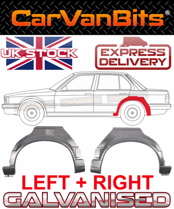 For Bmw 3 E30 4 Door 87 94 Rear Wheel Arch Repair Body Rust Wing Panel Pair 375139686249