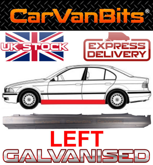 For Bmw 5 E39 96 04 Saloon Estate Full Sill Repair Panel Left Ns Galvanised 373693101789