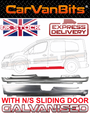 For Citroen Berlingo Peugeot Partner 08 18 Full Sill Repair Body Panel Pair 375332970459