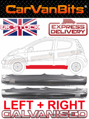 For Citroen C1 Peugeot 107 05 12 5d Full Sill Repair Body Rust Panel Outer Pair 375241570159