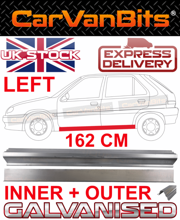 For Citroen Saxo 5 Door 96 04 Sill Repair Body Rust Inner Outer Panel Left 375271345049