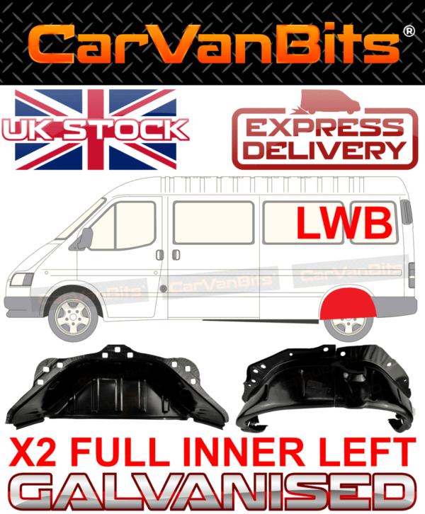 For Ford Transit Mk4 Mk5 91 00 Lwb Rear Inner Wheel Arch Repair Body Panel Left 375524253069