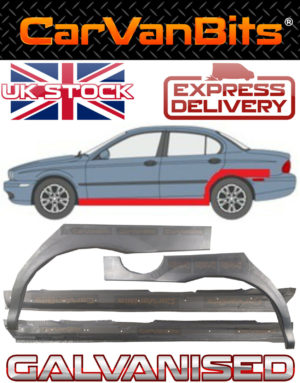 For Jaguar X Type 01 09 X2 Rear Wheel Arch X2 Full Sill Repair Body Panel Set 374064728059