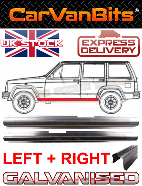 For Jeep Cherokee Xj 84 01 Sill Repair Body Rust Outer Panel Galvanised Pair 373389380399