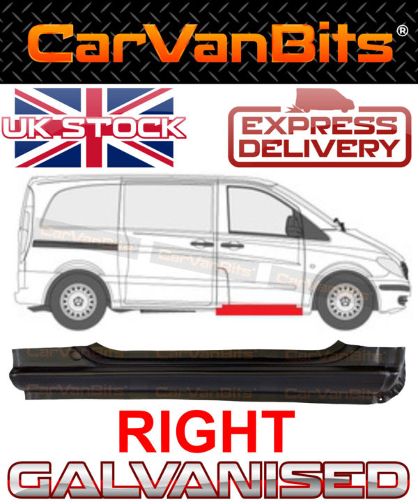 For Mercedes Vito Viano W639 03 14 Under Front Door Repair Sill Doorstep Panel R 374385127529