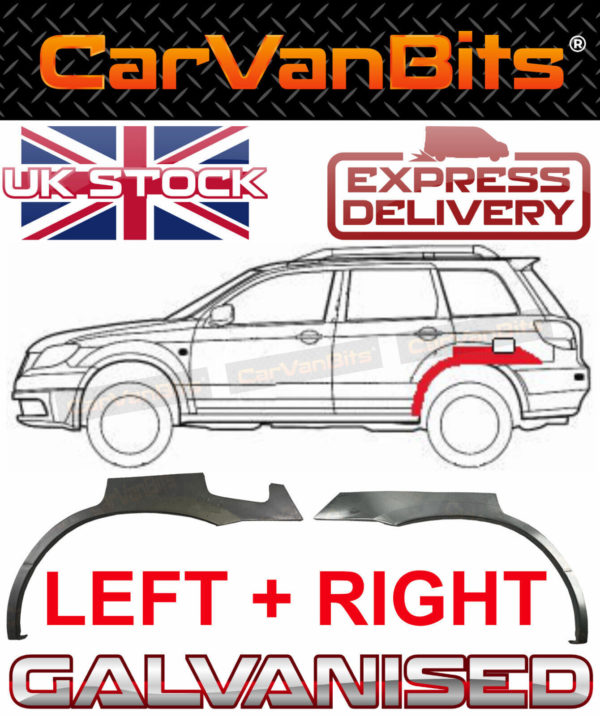 For Mitsubishi Outlander Mk1 03 07 Rear Wheel Arch Repair Body Panel Fender Pair 374940219559