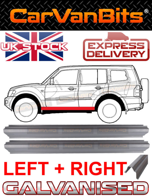 For Mitsubishi Pajero Montero 3 Iii 99 06 Sill Repair Body Rust Outer Panel Pair 374184653999