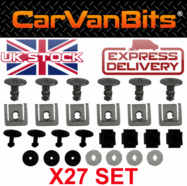 For Seat Exeo 3r 08 13 Petrol Undertray Under Engine Cover Clip Kit Fixing Clips 375430984429