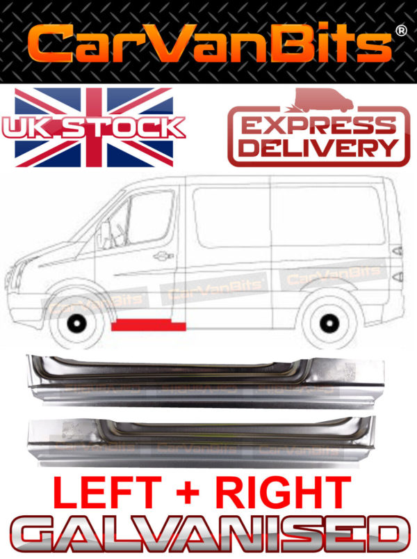 For Sprinter Vw Crafter 06 18 Under Front Door Sill Doorstep Repair Panel Pair 374065415279