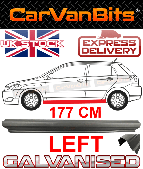 For Toyota Corolla E12 02 07 45 Door Sill Repair Body Rust Outer Panel Left 375500315519