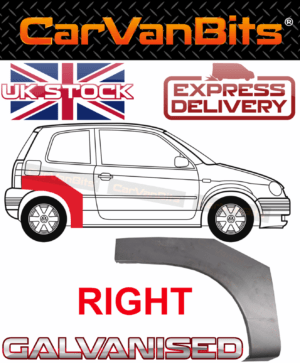 For Volkswagen Vw Lupo Seat Arosa 98 05 Rear Wheel Arch Repair Body Panel Right 375180678039