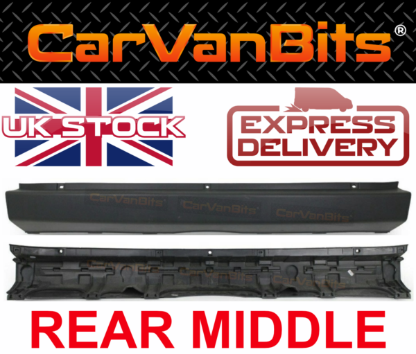 For Vw Crafter 06 17 Rear Bumper Centre Lower 2e1807302 Black Middle 375126119189