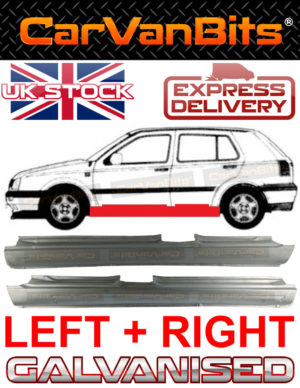 For Vw Golf 3 Iii 45 Door Full Sill Repair Body Rust Outer Panel Galvanised X2 373888294809