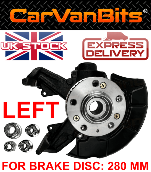 For Vw New Beetle 1998 2010 Front Steering Knuckle Wheel Hub Bearing Left 375563904929