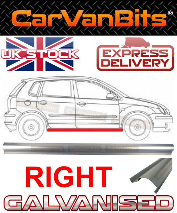 For Vw Polo 9n 01 09 Sill Repair Body Rust Outer Panel Galvanised Right 373848785709