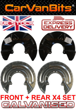 For Vw T5 03 15 Front And Rear Brake Dust Disc Shield Plate Cover Set Oe Quality 373940877289